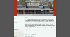 Desktop Screenshot of alconaanimalclinic.com